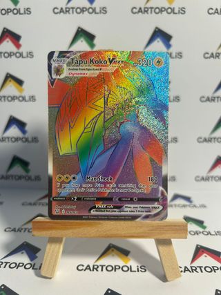 Carta Pokémon Tapu Koko VMAX Rainbow Rare - ENG