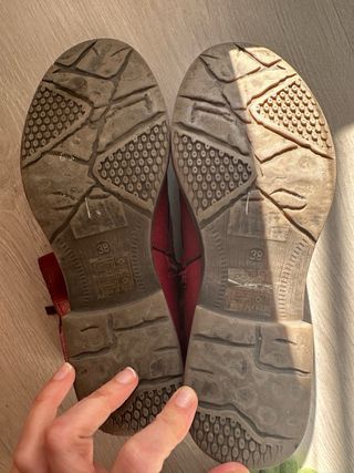 Botines rojos mujer talla 38