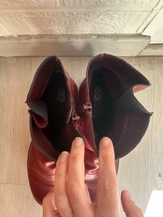 Botines rojos mujer talla 38
