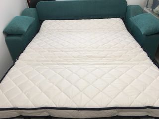 Sofá Cama Kibuc Tela Turquesa