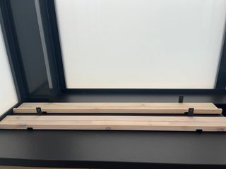 2 Estanterías Madera y Metal 115x11cm