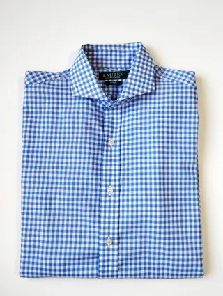 Camisa Ralph Lauren cuadros vichy azul