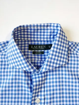 Camisa Ralph Lauren cuadros vichy azul
