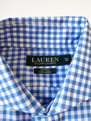 Camisa Ralph Lauren cuadros vichy azul