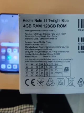 Xiaomi Redmi Note 11 Azul