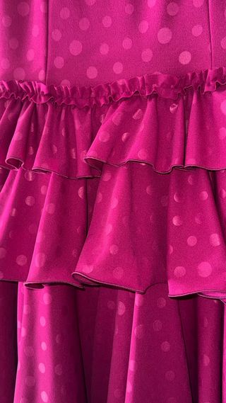 Falda flamenca buganvilla lunares Talla M