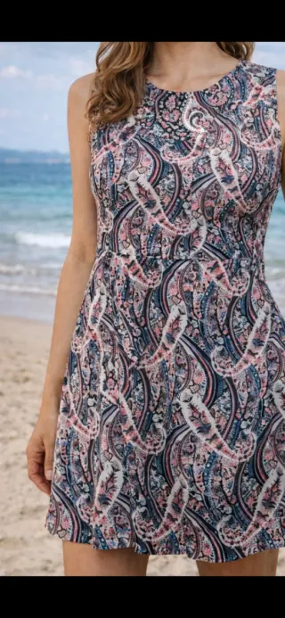 Vestido estampado paisley