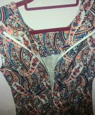 Vestido estampado paisley