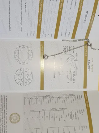 Colgante Moissanita Halo Plata