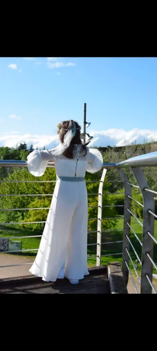 Vestido de Comunión Blanco con Detalles