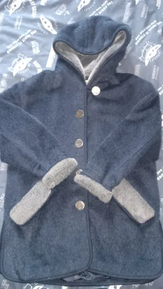 Abrigo Chaquetón Austriaco Azul/Gris