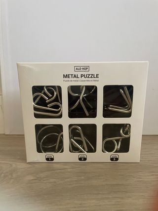 Juego de 6 Puzzles Metálicos