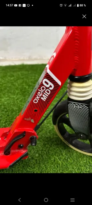 Patinete Oxelo MID 9 Rojo