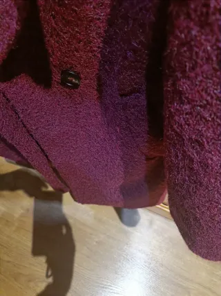 Abrigo granate suave talla S