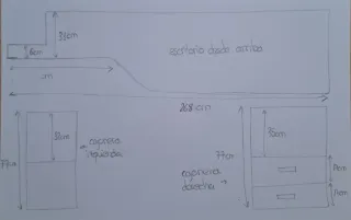 Cama nido con escritorio de madera