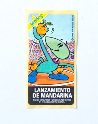 TINY TOON CROMO CHICLE SONRICS DE 1994