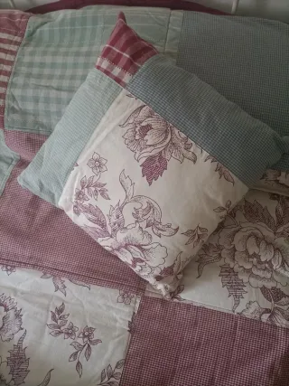 Colchas cama 90 patchwork y cojines