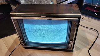 Televisor CRT Inter Vintage Marrón/Plata