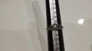 Anillo Plata Tiara con Circonitas