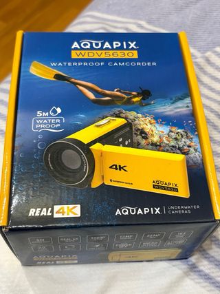 Cámara acuática Aquapix WDV5630 4K amarilla