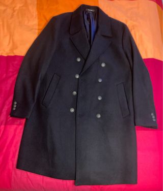 Cappotto doppio petto blu navy