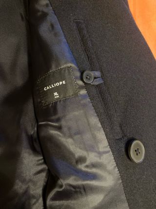 Cappotto doppio petto blu navy