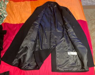 Cappotto doppio petto blu navy