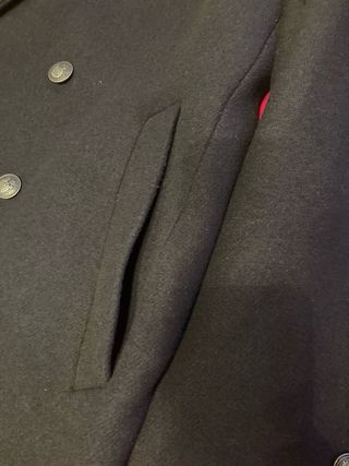 Cappotto doppio petto blu navy