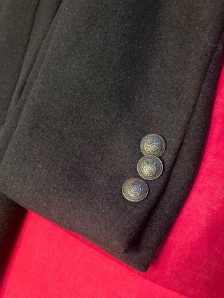 Cappotto doppio petto blu navy