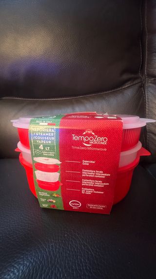 Vaporiera Microonde Snips TempoZero 4L Rossa