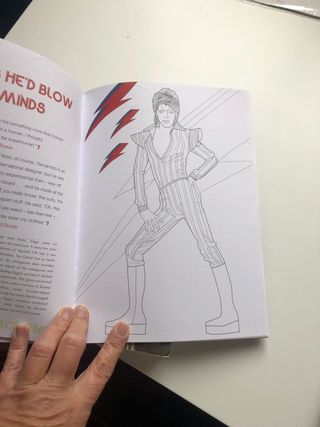 Libro colorear David Bowie