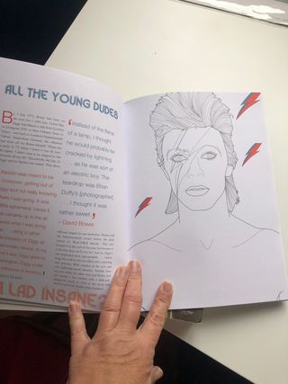 Libro colorear David Bowie
