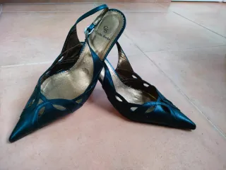 Sandalias Mujer de tacón Negro