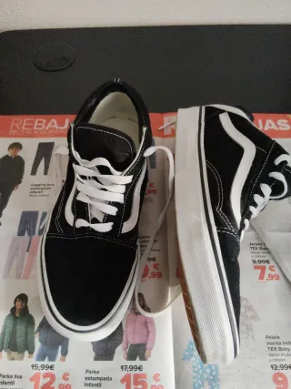 Zapatillas Vans Negras Unisex Talla 41