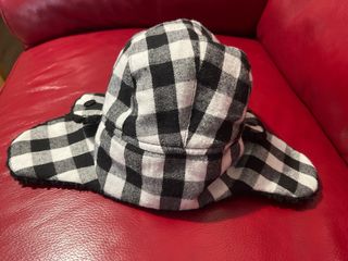 Gorro aviador niño/bebé cuadros borreguito