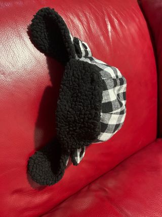 Gorro aviador niño/bebé cuadros borreguito