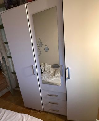 Armario Conforama DUNA 3 puertas blanco