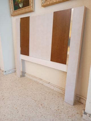 Cabecero Roble y Blanco 150 cm