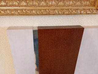 Cabecero Roble y Blanco 150 cm