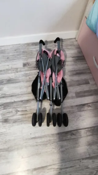 Carrito Doble Muñecos Juguete