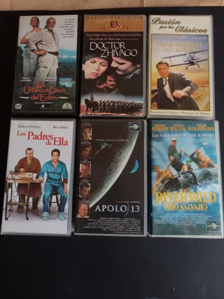 Lote 6 Películas VHS Originales