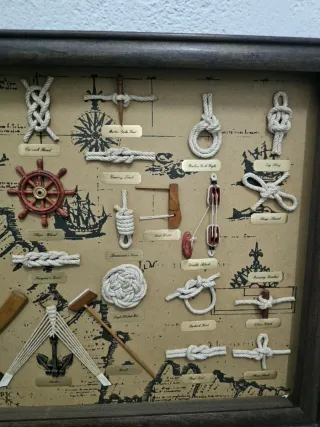 Cuadro Nudos Marineros Mapa