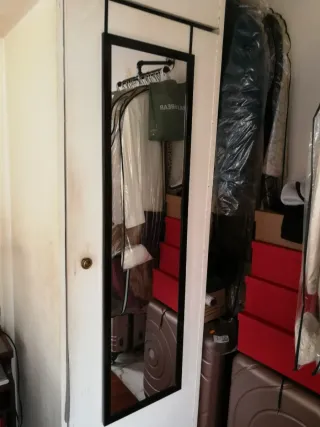 Espejo Puerta Pared Negro