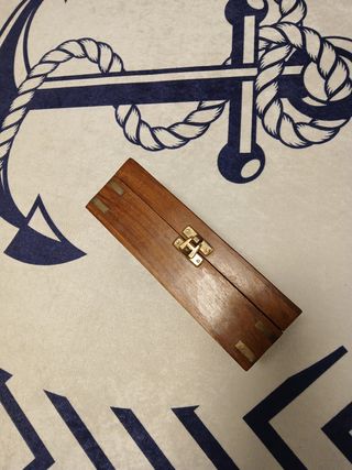 CATALEJO NÁUTICO LATON Y CUERO