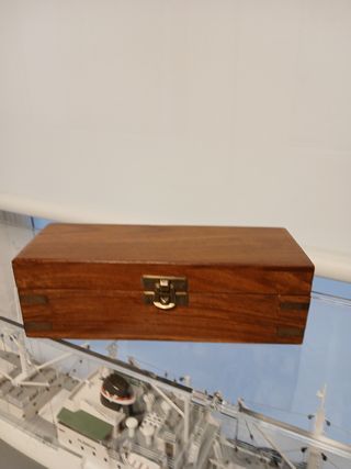 CATALEJO NÁUTICO LATON Y CUERO