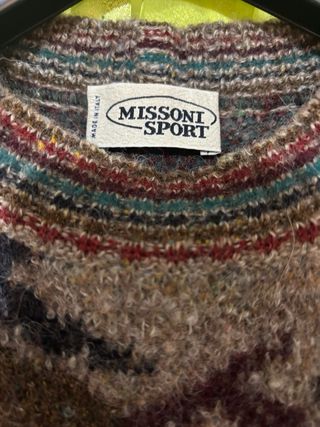 Maglione vintage Missoni fantasia geometrica