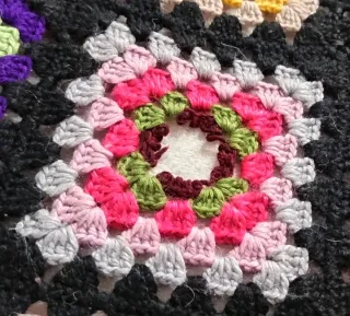 Manta crochet artesana XXL - mudaza. Último dia!