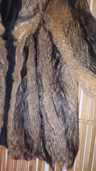 Abrigo de piel de zorro