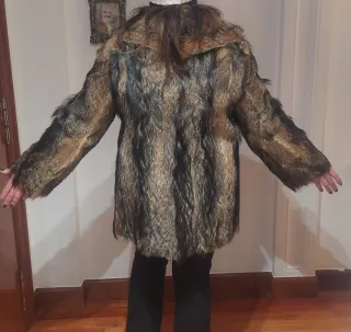 Abrigo de piel de zorro