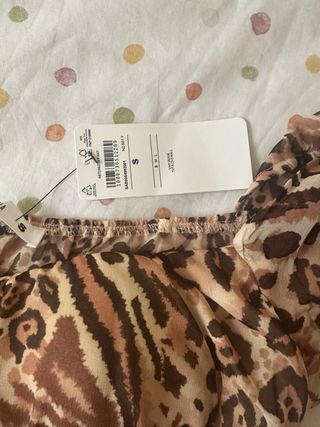 Vestido/mono estampado leopardo Terranova Talla S